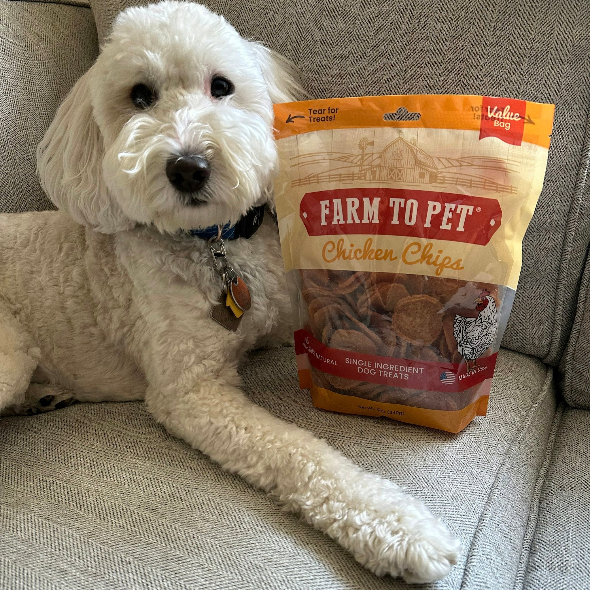 Chicken Chips Dog Treats - Farmto-pettreats