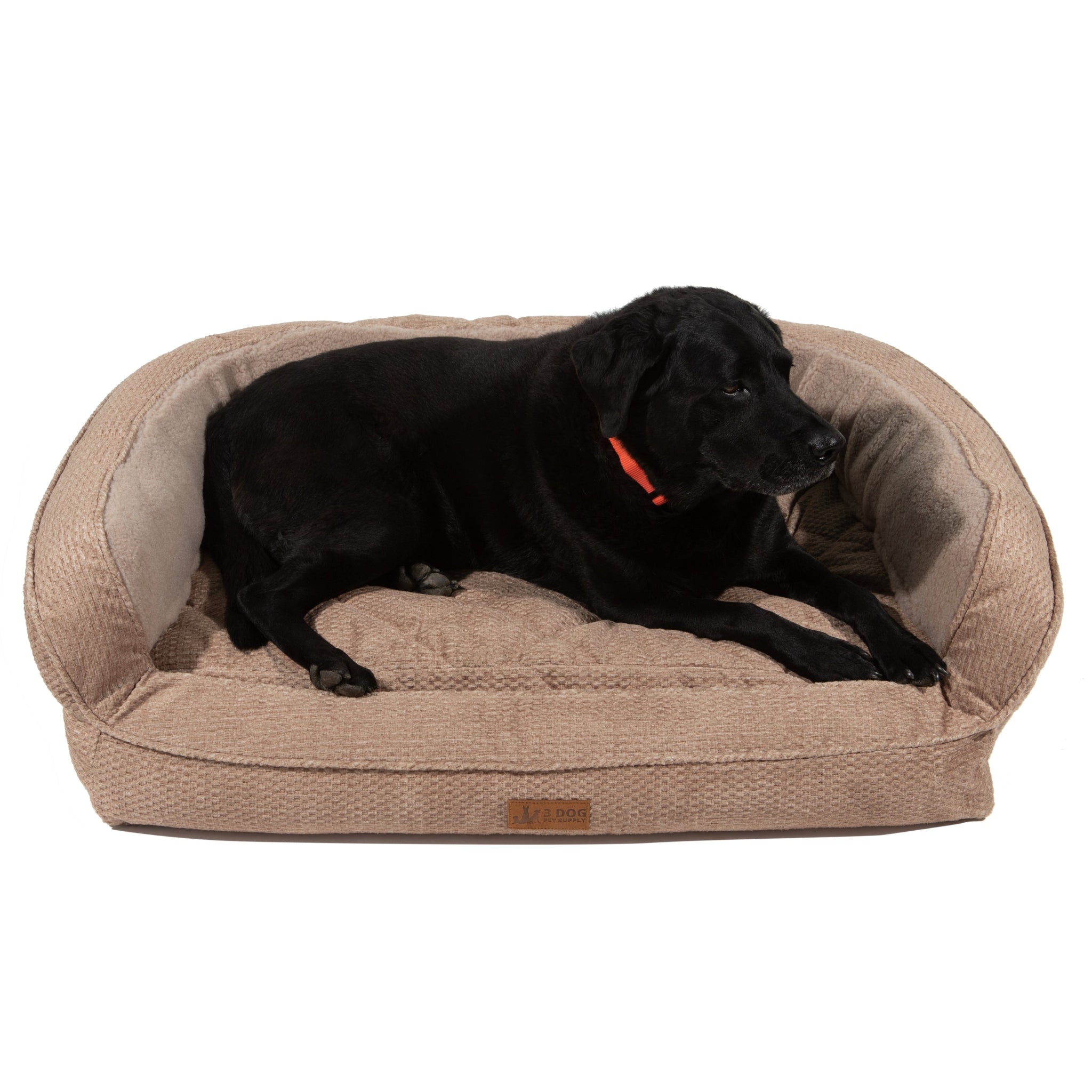 EZ-Wash Tweed Shearling Memory Foam Dog Bed