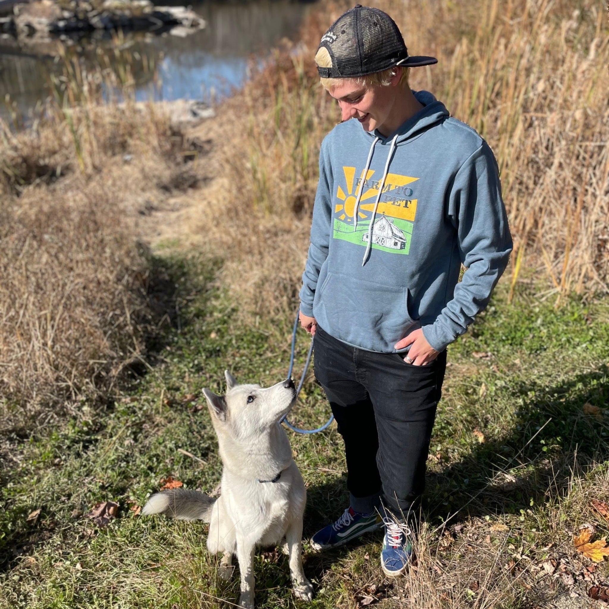 Farmto-pettreats Original At the Farm Retro Hoodie