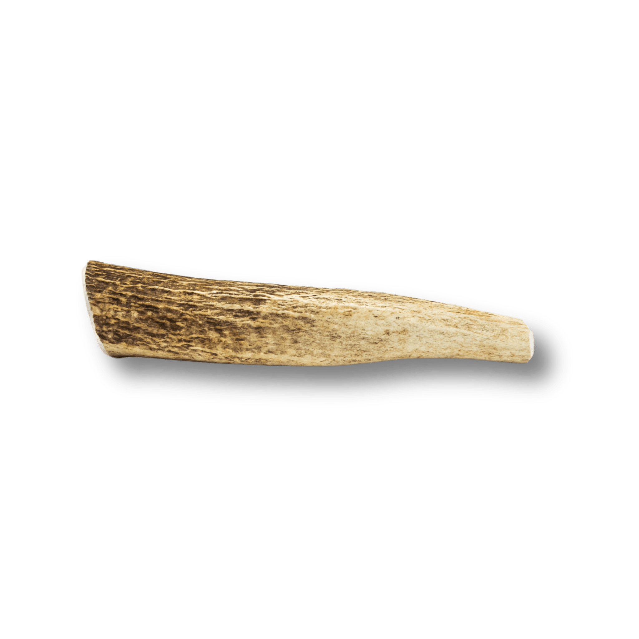 Product picture of a Large Size Farmto-pettreats Whole Elk Antler on a White Background