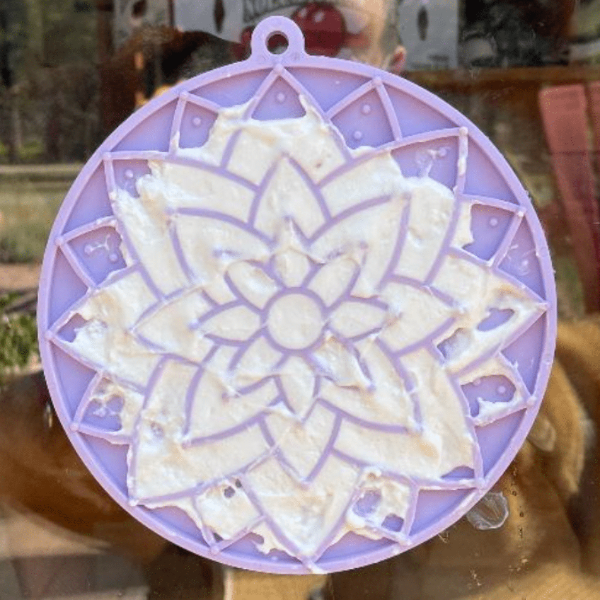 Dog Lick Mat | Lotus Flower Design