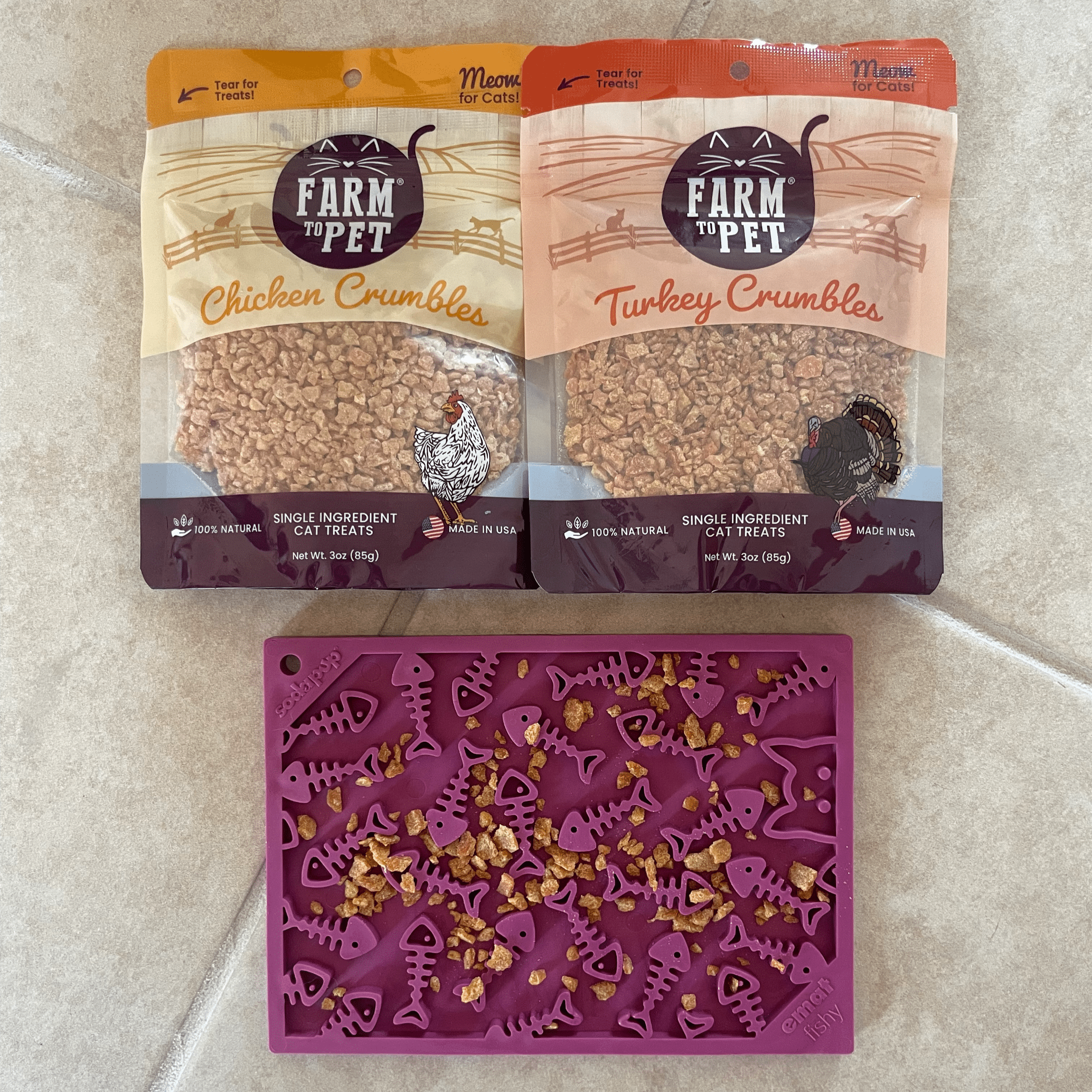Healthy Cat Treats & Lick Mat Bundle